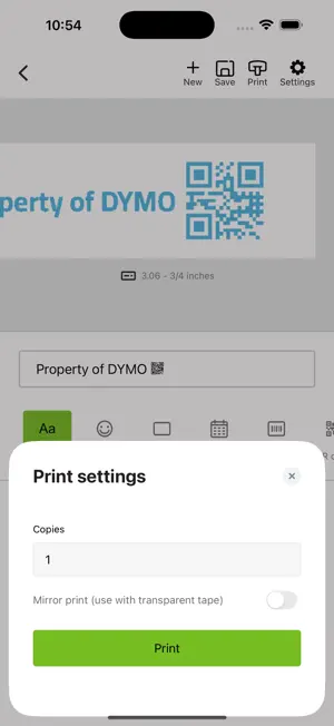DYMO® LabelManager® Connect screenshot 4