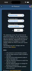 Air Pressure App screenshot #3 for iPhone