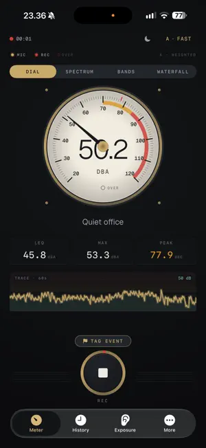Decibels: Sound Level dB Meter screenshot 1