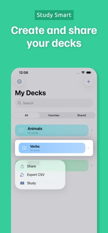 FlashCards - learn languages iPhone screenshot