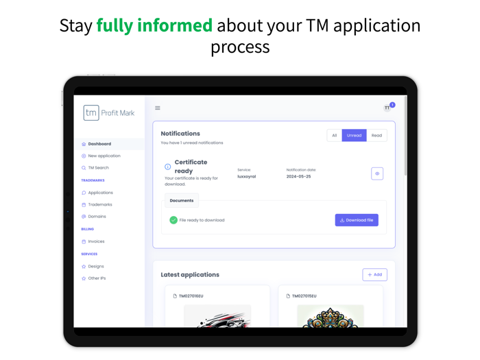 Profitmark trademark assistant