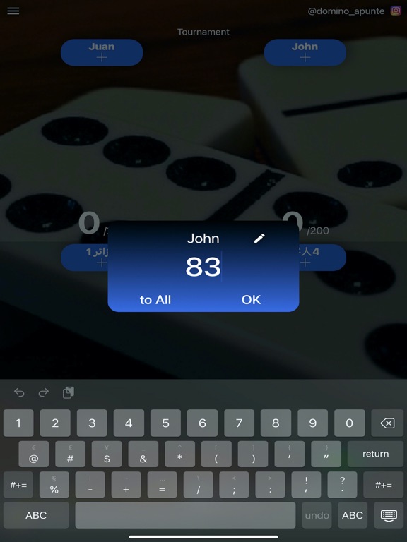 Domino Apunte iPad screenshot 2 - Utilities app