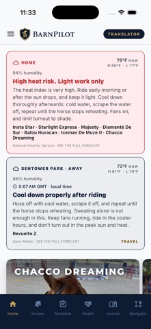 BarnPilot Equestrian iPhone screenshot