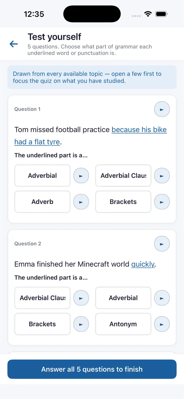 Screenshot #2 pour Grammar Index-Key Stage 2 & 3
