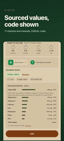 Radish: Calorie Tracker Screenshot 2 of 6