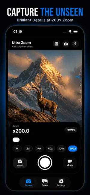 Ultra Zoom Camera 200x Pro HD screenshot 2