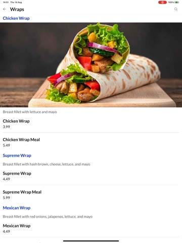 Freddys chicken&Pizza Rochdale iPad screenshot