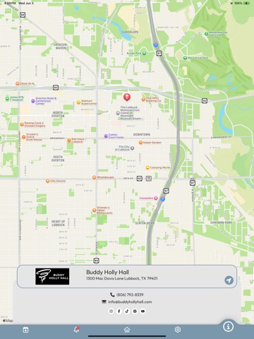 The Buddy Holly Hall iPad screenshot