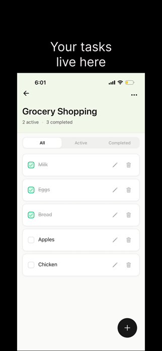 Clearlist - todo app Screenshot 2 of 4