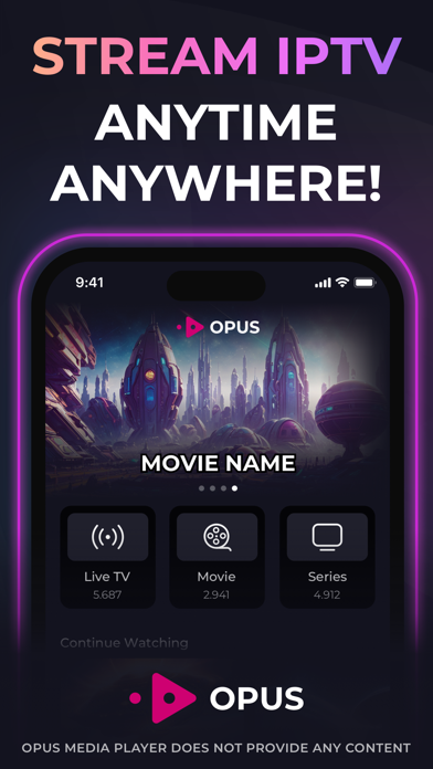 IPTV Player - Opus Screenshot