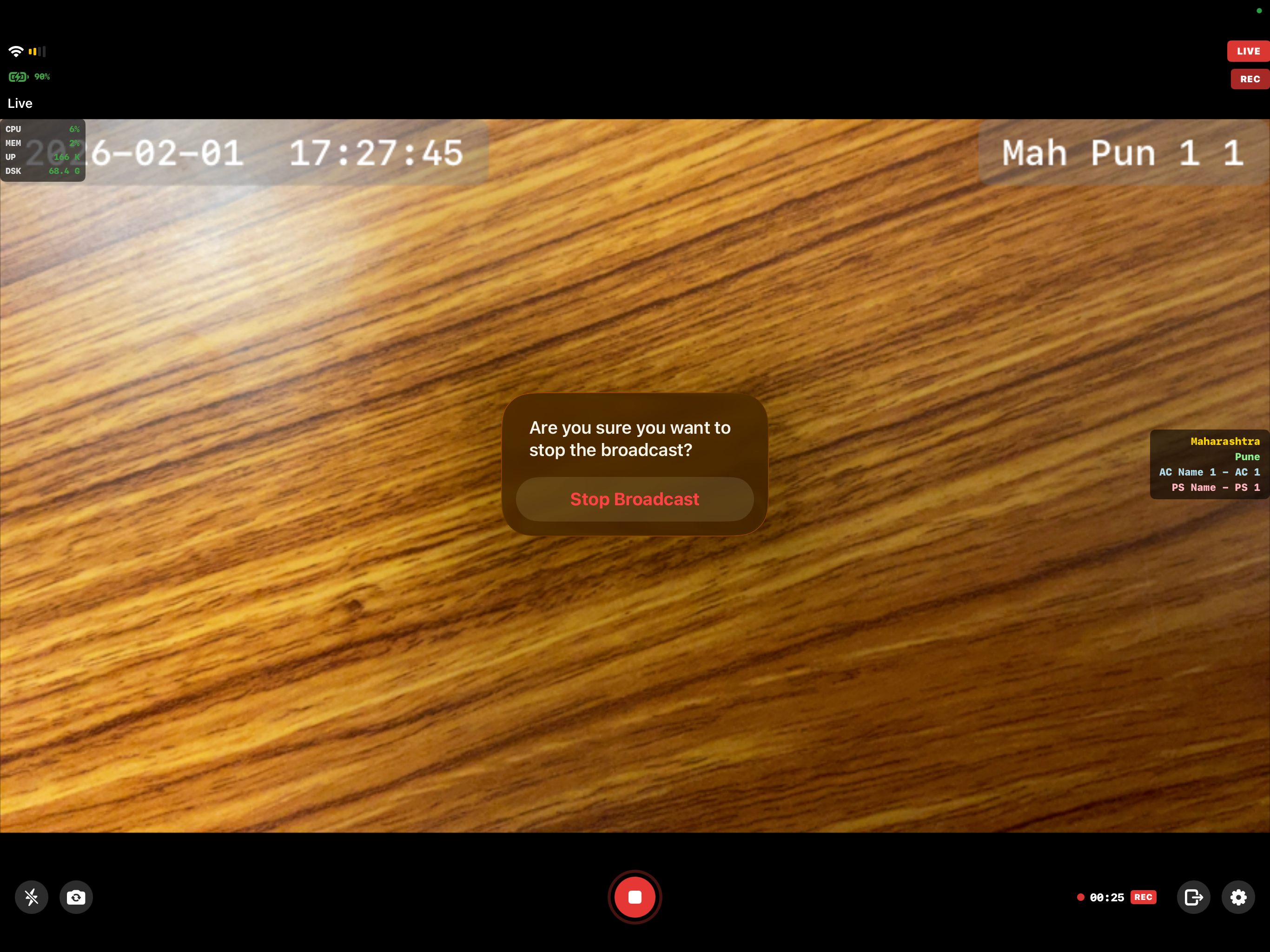 Election Webcast Live Streamer