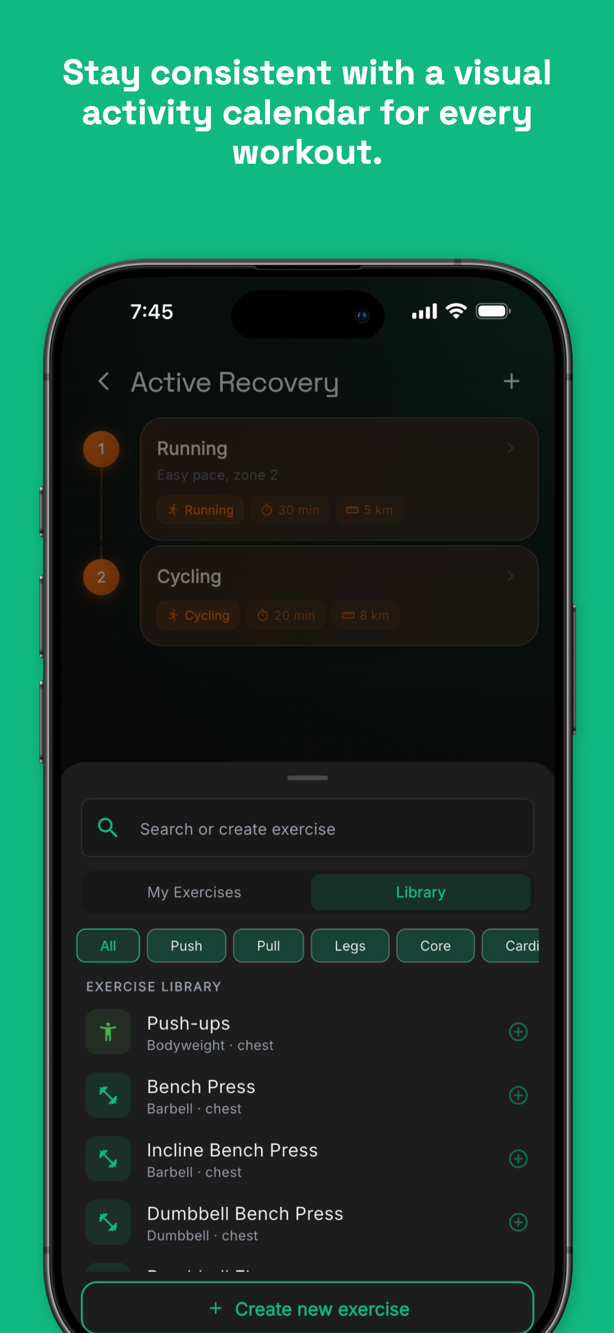 sTrain - Fitness Planner screenshot 7