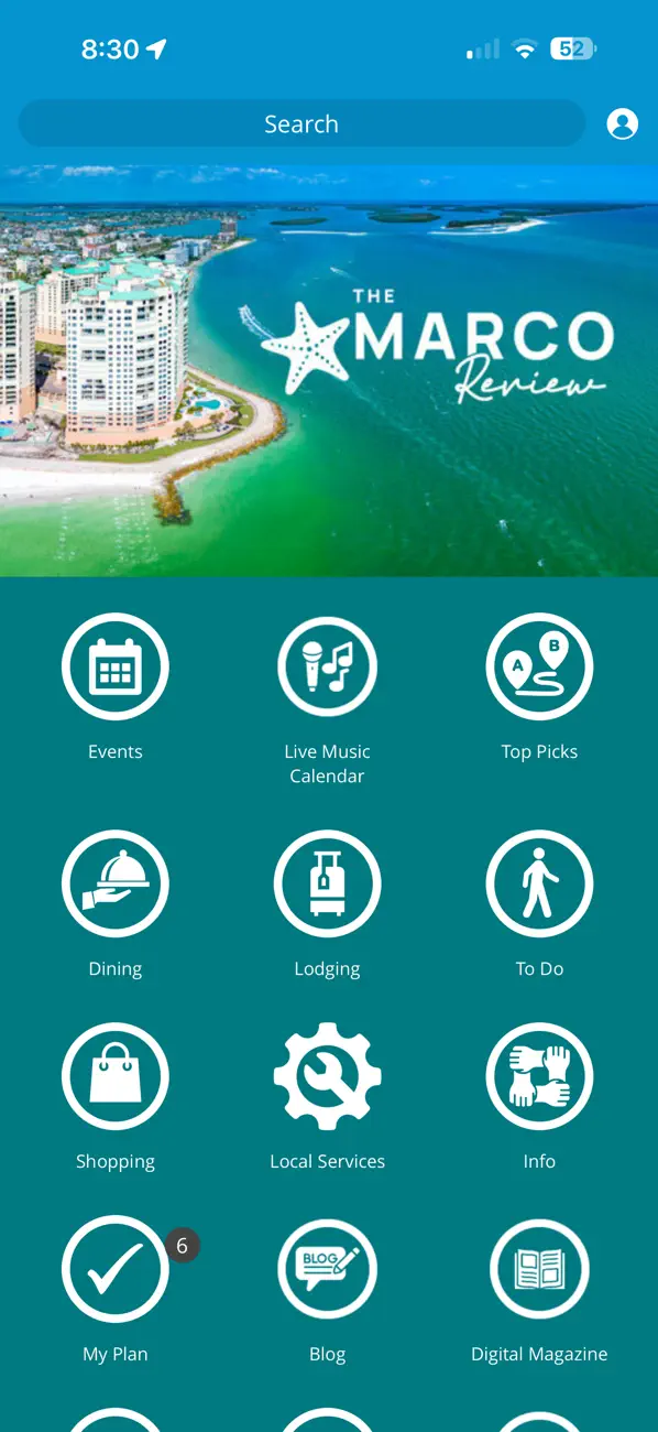 Screenshot #1 pour The Marco Review Visitor Guide