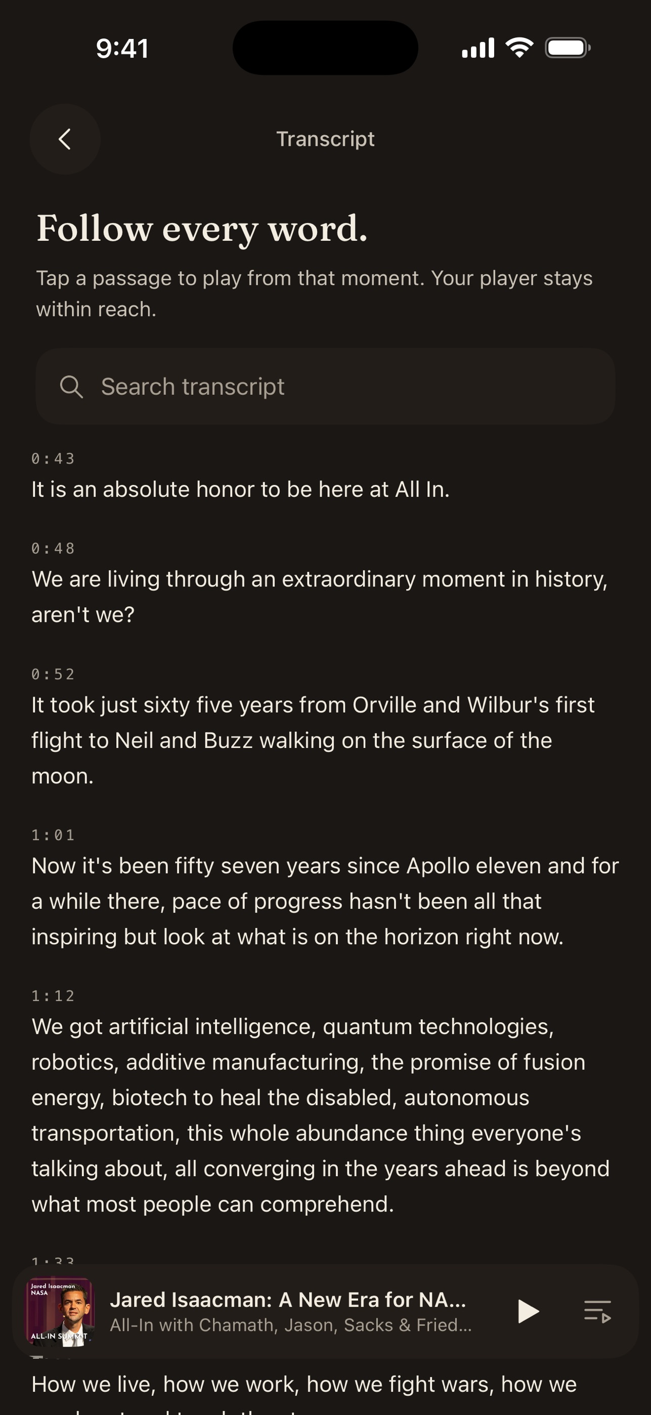 Screenshot 4 of Annotated Podcasts
