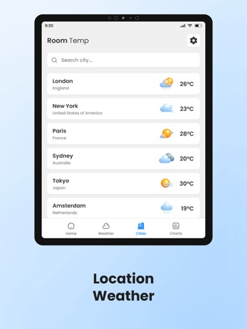 Home Temperature Monitor iPad screenshot