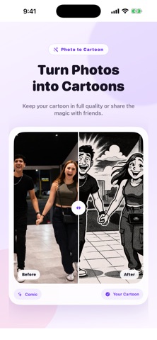 Turn Photo Into Cartoon iPhone screenshot
