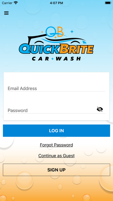 QuickBrite Car Wash Screenshot