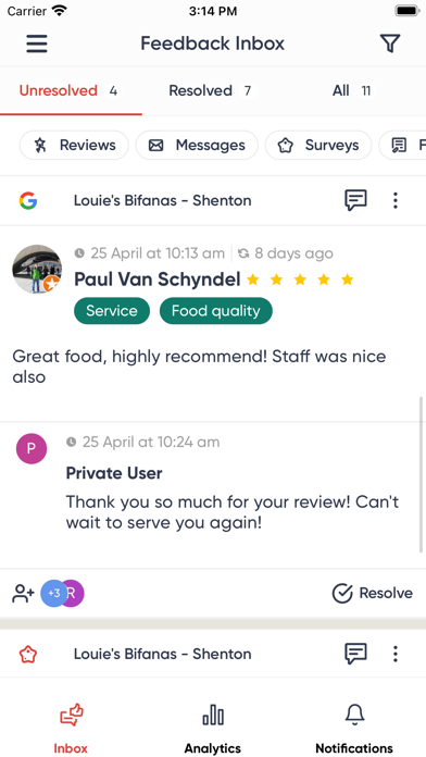 Momos Business Manager Screenshot