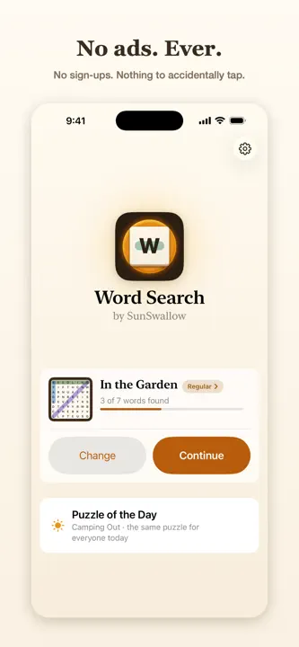 Word Search by SunSwallow screenshot 1