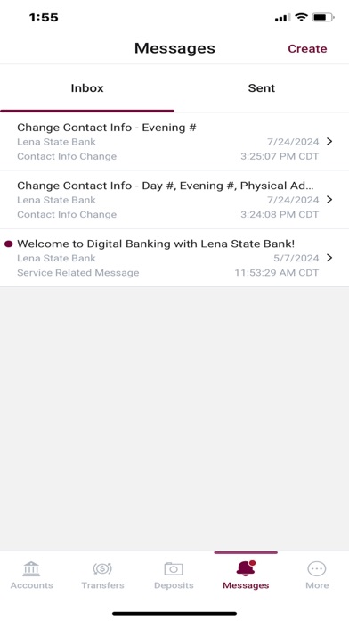 Lena State Bank Mobile Banking Screenshot