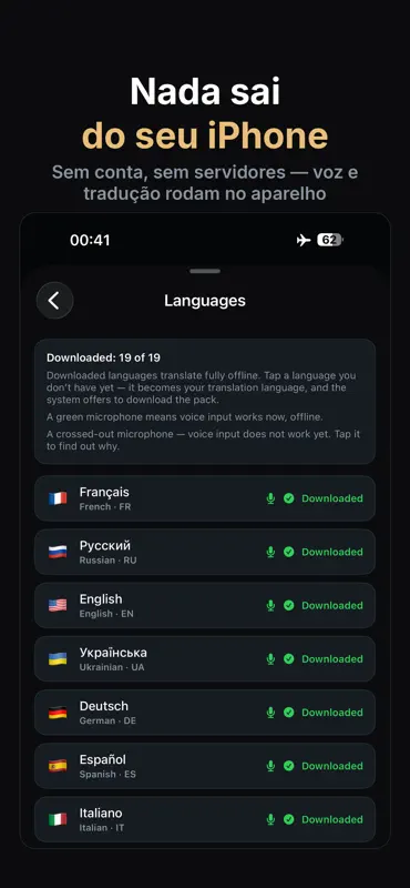 Prau: Tradutor de Voz Offline screenshot 8 of 9