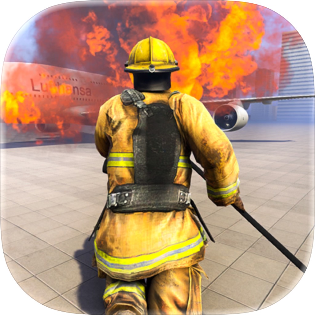 Apple App Store cover for Firefighter Simulation 3D Game