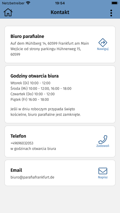 Parafia Frankfurt nad Menem Screenshot