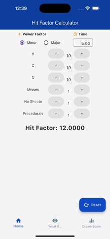 Hit Factor Calculator Screenshot 1 of 3