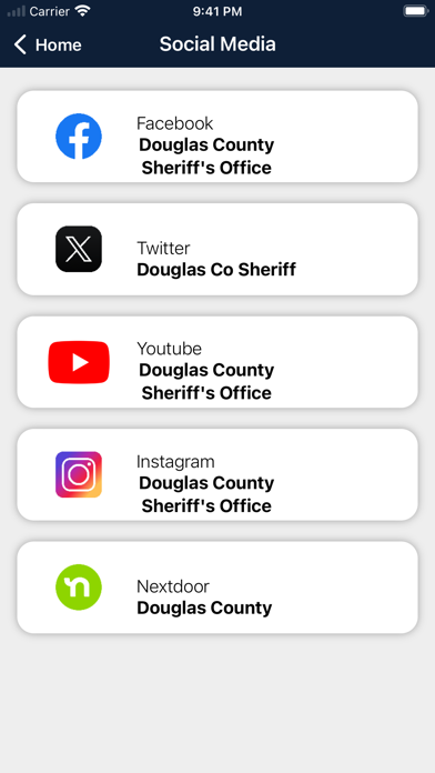 Douglas County Sheriff Screenshot