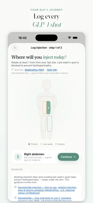 GLP DoseTrack: Shot & Weight screenshot 1