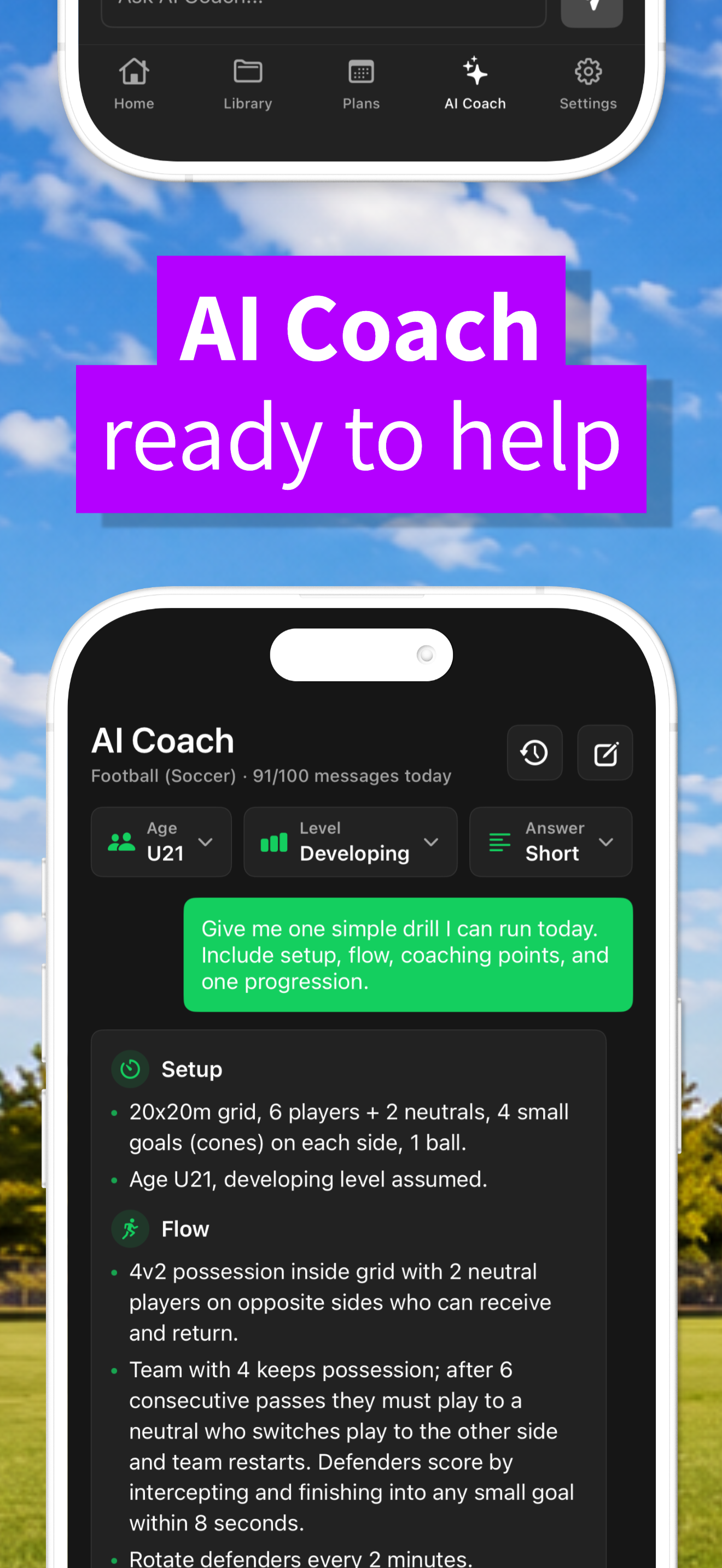 Pocket Coach AI: Tactics Board screenshot 3