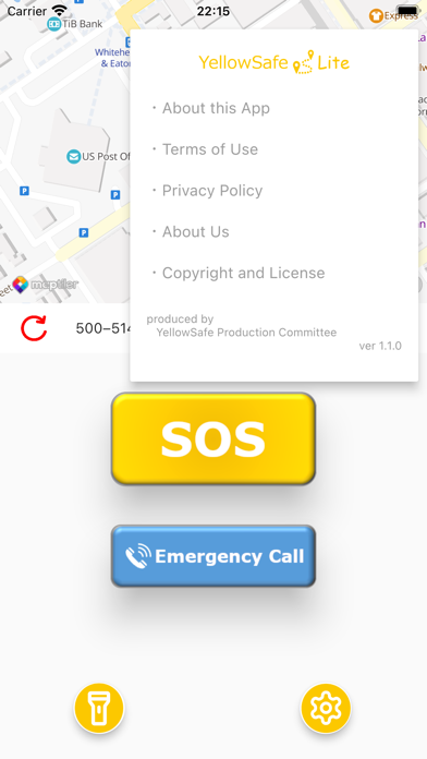 YellowSafe Lite -against crime Screenshot