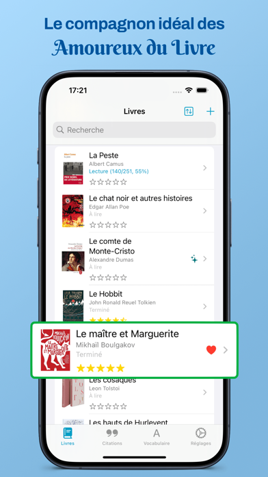 Screenshot #1 pour Bookopedia: Livre & Notes