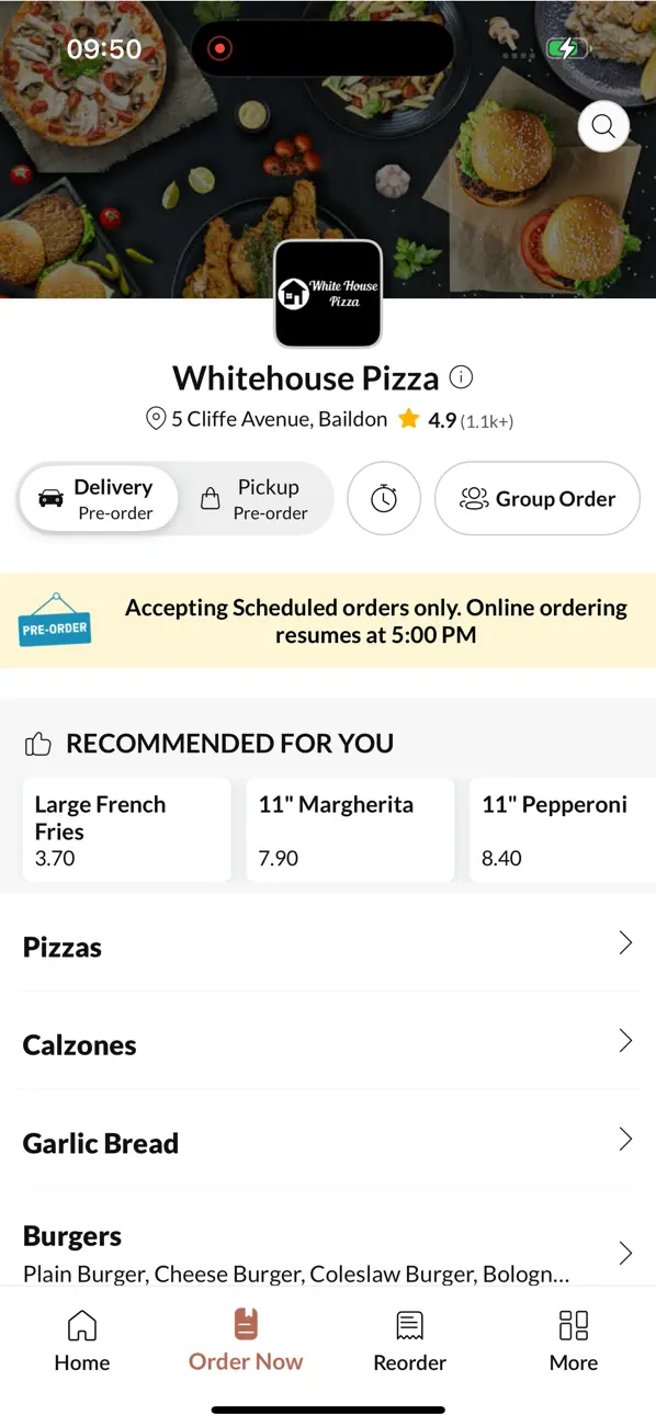 Screenshot #3 pour Whitehouse Pizza