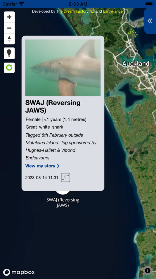 #2. The Great White App (iOS) Podle: Sustainable Oceans Society