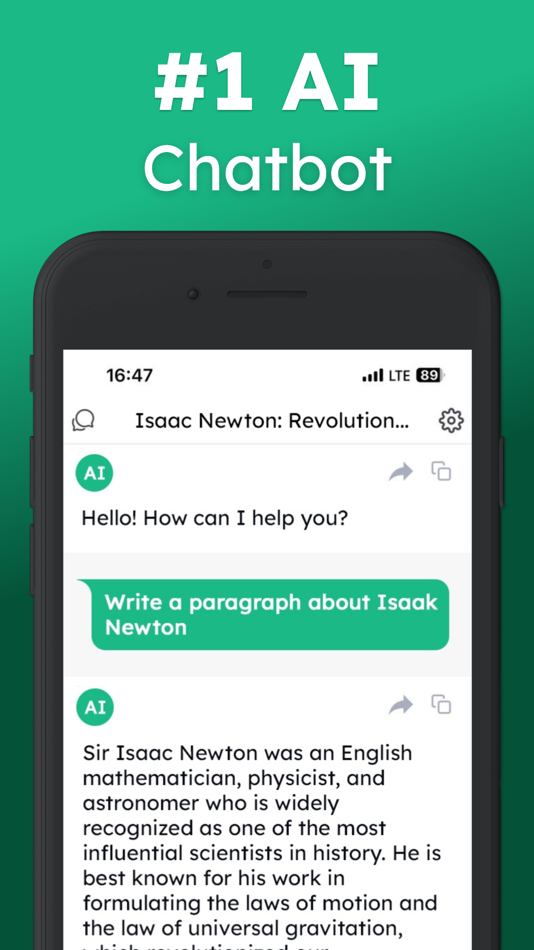 #2. AI Chat - Smart AI Assistant (iOS) Podle: AppStation Studio Pte. Ltd.