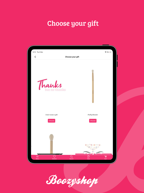 Boozyshop - the make up app iPad screenshot 4 - Shopping app