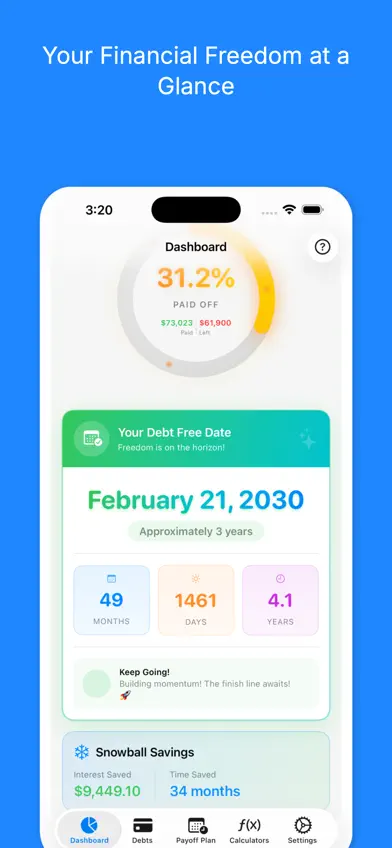 Debt Free - Pay Off your Debt screenshot 1
