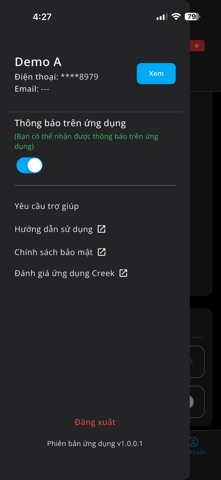 Creek Law E-Filing screenshot
