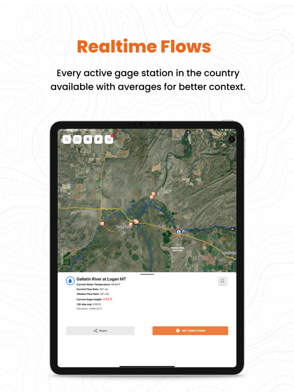 FlyFishFinder Fly Fishing Maps iPad screenshot 9 - Sports app