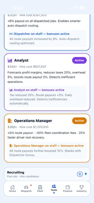FleetFlow simulator screenshot 4