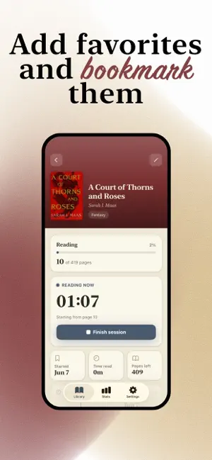 Readora - Book Tracker screenshot 1