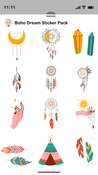 Boho Dream Sticker Pack Screenshot