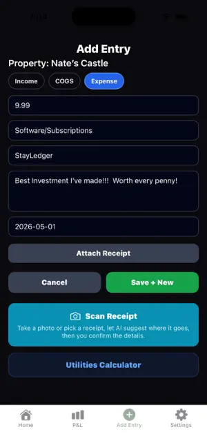 StayLedger screenshot 3