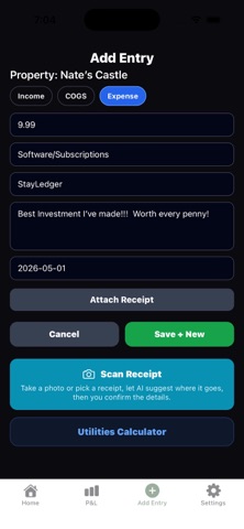 StayLedger Screenshot 3 of 5