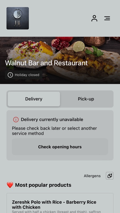 Walnut bar and restaurant