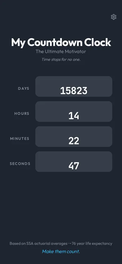 My Life Countdown Clock screenshot 3