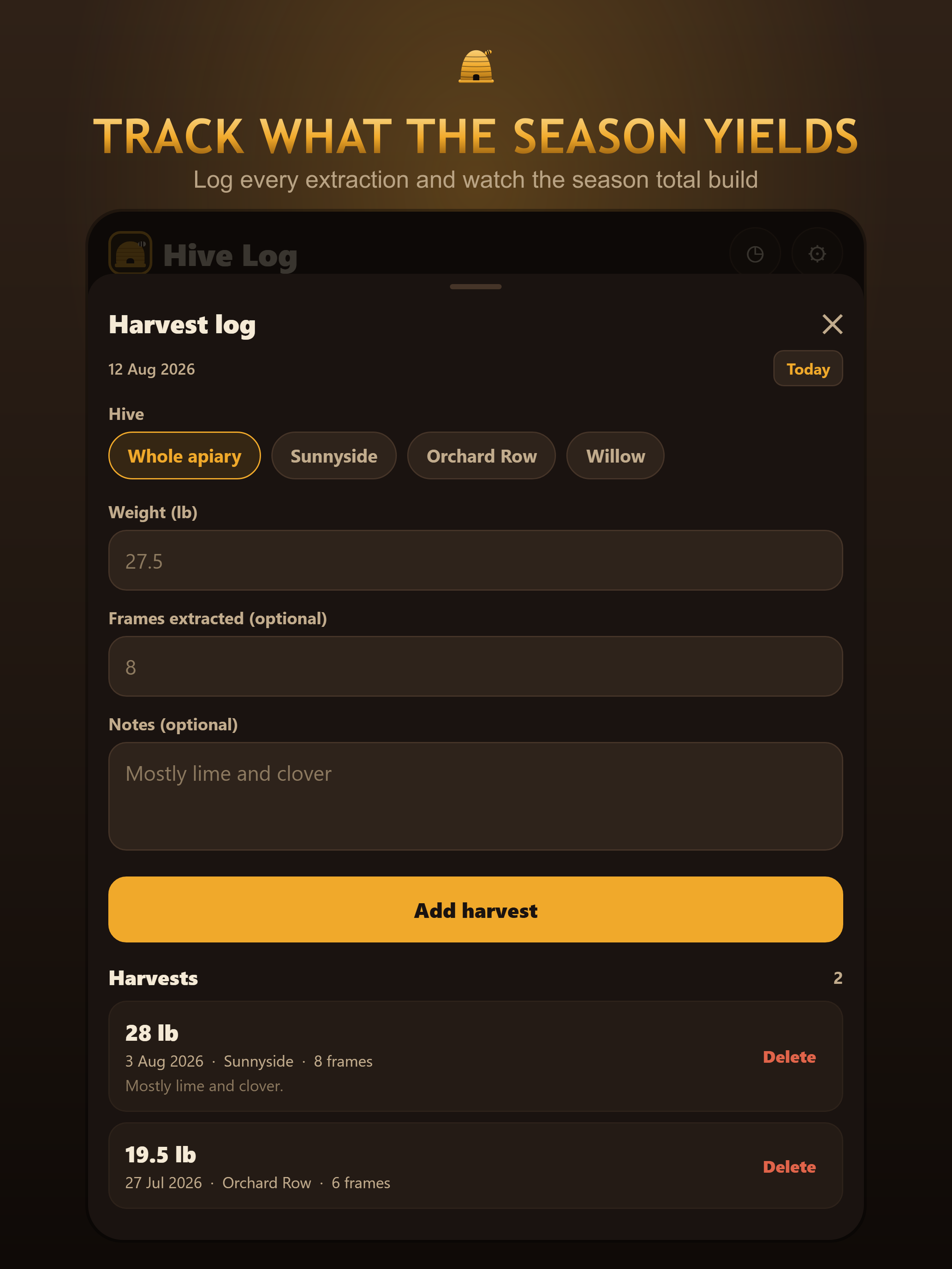 Hive Log: Beekeeping Tracker screenshot 13