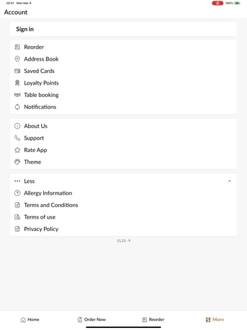 Nawab Tiverton iPad screenshot