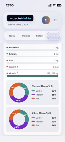 MuscleMetria screenshot